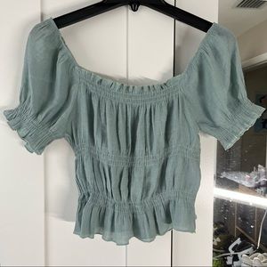 Timing Sage Green Top Size Medium